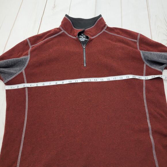 Kuhl Kashmira quarter zip fleece jacket burnt red XL gorpcore - Picture 3 of 6